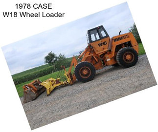 1978 CASE W18 Wheel Loader