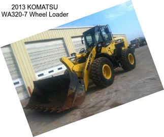 2013 KOMATSU WA320-7 Wheel Loader