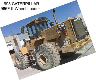 1998 CATERPILLAR 966F II Wheel Loader