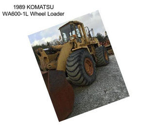 1989 KOMATSU WA600-1L Wheel Loader