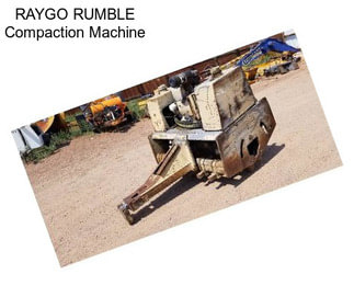 RAYGO RUMBLE Compaction Machine