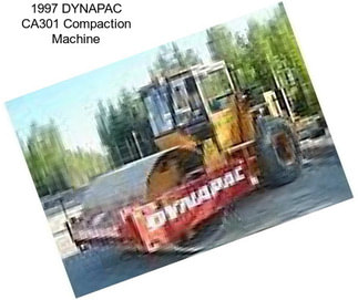 1997 DYNAPAC CA301 Compaction Machine