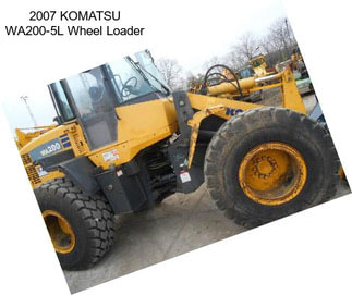 2007 KOMATSU WA200-5L Wheel Loader