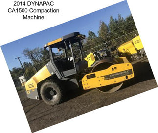 2014 DYNAPAC CA1500 Compaction Machine