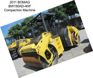 2011 BOMAG BW190AD-4HF Compaction Machine