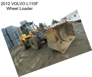 2012 VOLVO L110F Wheel Loader