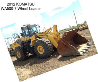 2012 KOMATSU WA500-7 Wheel Loader