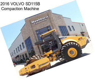 2016 VOLVO SD115B Compaction Machine