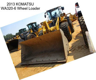 2013 KOMATSU WA320-6 Wheel Loader