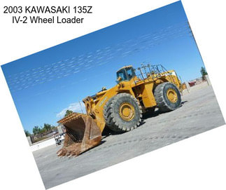 2003 KAWASAKI 135Z IV-2 Wheel Loader