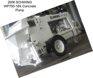 2006 SCHWING WP750-18X Concrete Pump