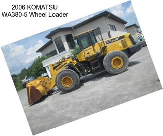 2006 KOMATSU WA380-5 Wheel Loader