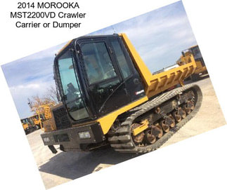 2014 MOROOKA MST2200VD Crawler Carrier or Dumper