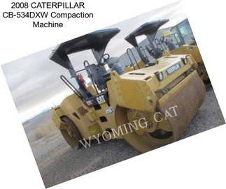 2008 CATERPILLAR CB-534DXW Compaction Machine