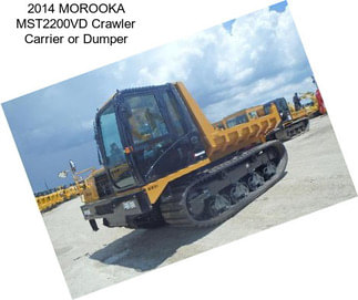 2014 MOROOKA MST2200VD Crawler Carrier or Dumper