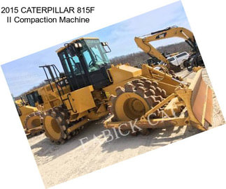 2015 CATERPILLAR 815F II Compaction Machine