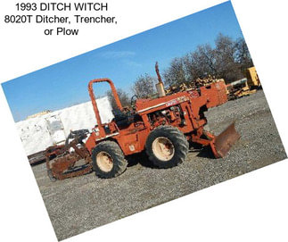 1993 DITCH WITCH 8020T Ditcher, Trencher, or Plow