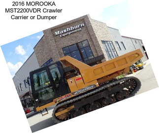 2016 MOROOKA MST2200VDR Crawler Carrier or Dumper