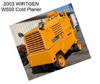 2003 WIRTGEN W500 Cold Planer