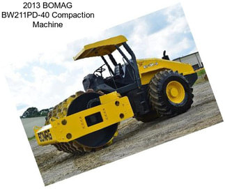 2013 BOMAG BW211PD-40 Compaction Machine