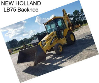 NEW HOLLAND LB75 Backhoe