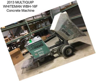 2013 MULTIQUIP WHITEMAN WBH-16F Concrete Machine