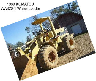 1989 KOMATSU WA320-1 Wheel Loader