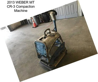 2013 WEBER MT CR-3 Compaction Machine