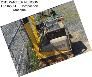 2015 WACKER NEUSON DPU6555HE Compaction Machine