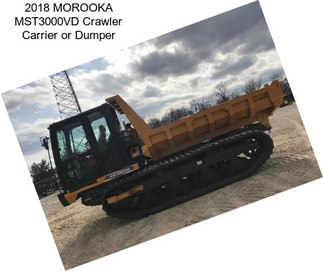 2018 MOROOKA MST3000VD Crawler Carrier or Dumper