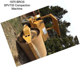 1975 BROS SPV735 Compaction Machine