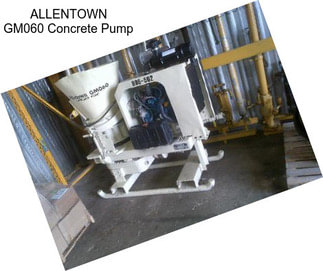 ALLENTOWN GM060 Concrete Pump
