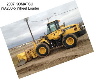 2007 KOMATSU WA200-5 Wheel Loader