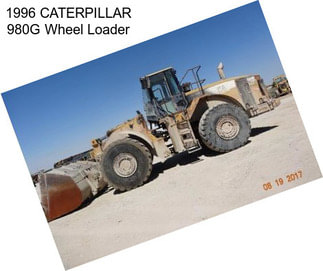 1996 CATERPILLAR 980G Wheel Loader