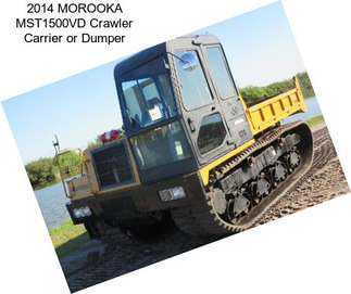 2014 MOROOKA MST1500VD Crawler Carrier or Dumper
