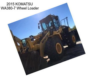 2015 KOMATSU WA380-7 Wheel Loader