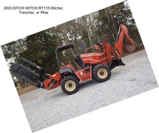 2003 DITCH WITCH RT115 Ditcher, Trencher, or Plow