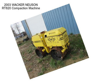 2003 WACKER NEUSON RT820 Compaction Machine