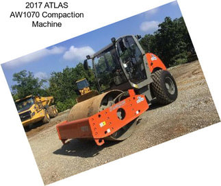 2017 ATLAS AW1070 Compaction Machine