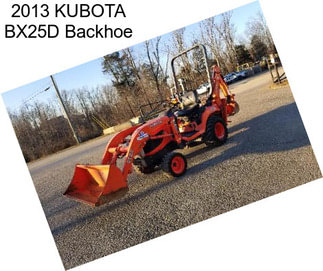 2013 KUBOTA BX25D Backhoe