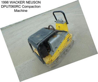 1998 WACKER NEUSON DPU7060RC Compaction Machine