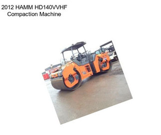 2012 HAMM HD140VVHF Compaction Machine