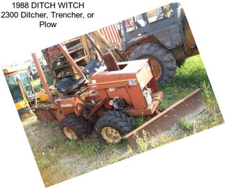 1988 DITCH WITCH 2300 Ditcher, Trencher, or Plow