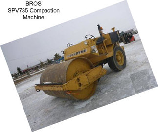 BROS SPV735 Compaction Machine