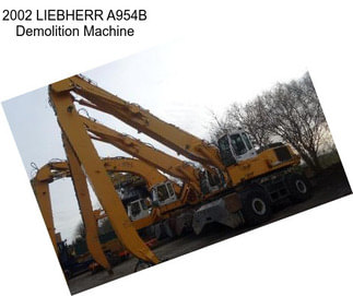 2002 LIEBHERR A954B Demolition Machine