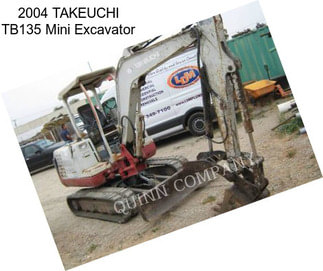 2004 TAKEUCHI TB135 Mini Excavator