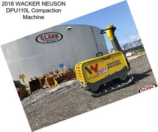 2018 WACKER NEUSON DPU110L Compaction Machine