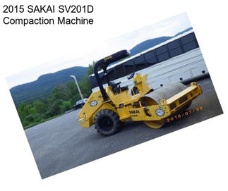 2015 SAKAI SV201D Compaction Machine