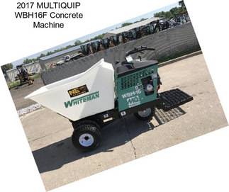 2017 MULTIQUIP WBH16F Concrete Machine