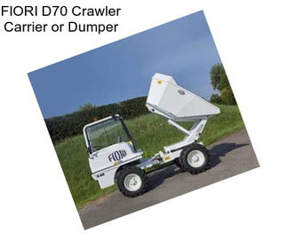FIORI D70 Crawler Carrier or Dumper